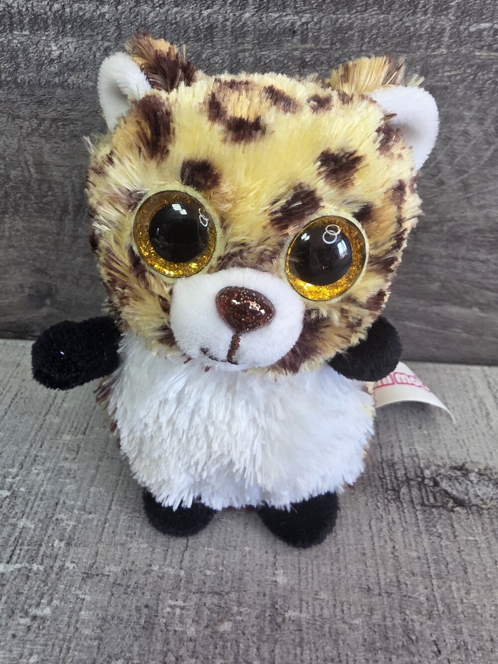 Keel Toys Mini Motsu Bean Bag Plush Stuffed Toy 4" FRECKLES LEOPARD Glitter g59